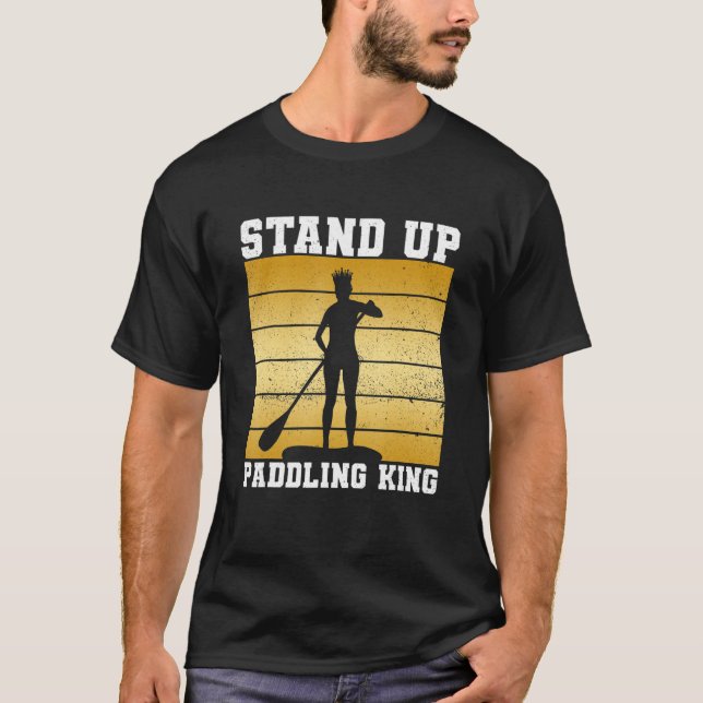 Summer Vacation Stand Up Board Surfing Stand Up Pa T-Shirt (Front)
