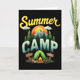 Summer Vacation Summer Camp 2025 Matching Family G Card