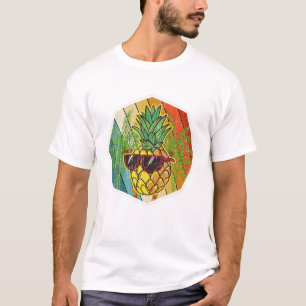 Summer Vacation Sunglasses Cool Pineapple Tropical T-Shirt