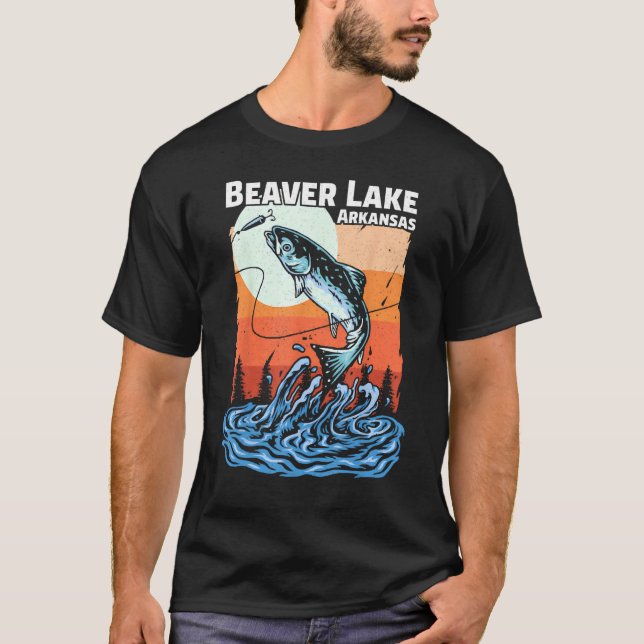 Summer Vacation Sunset Arkansas Beaver Lake T-Shirt (Front)