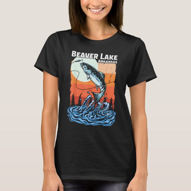 Summer Vacation Sunset Arkansas Beaver Lake T-Shirt (Front)