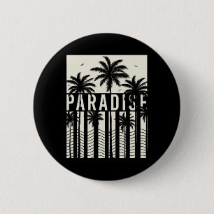 Summer Vacation, Sunshine, Surfing California Para 6 Cm Round Badge