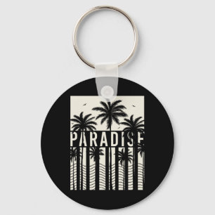Summer Vacation, Sunshine, Surfing California Para Key Ring