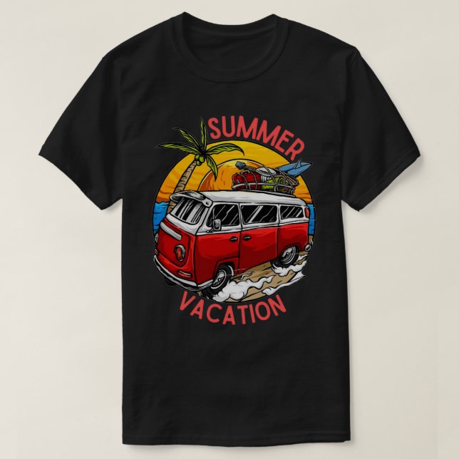 SUMMER VACATION TIME T-Shirt (Design Front)