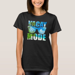 Summer Vacation Tropical Beach Palm Tree Ocean Vac T-Shirt