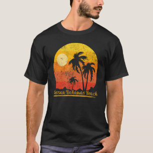 Summer Vacation Vintage Sunset Nassau Bahamas Beac T-Shirt