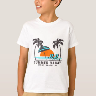 Summer Vacay Miami Beach Florida Usa Beach Vacatio T-Shirt