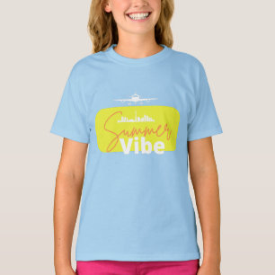 Summer Vibe cute blue colourful design summer wear T-Shirt