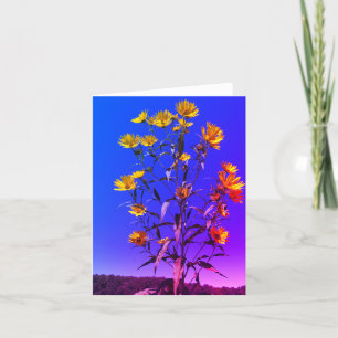 Summer Vibe Flowers Thank You Card