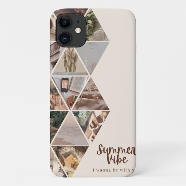Summer Vibe, I Wanna Be With You, Beige Colour Case-Mate iPhone Case (Back)