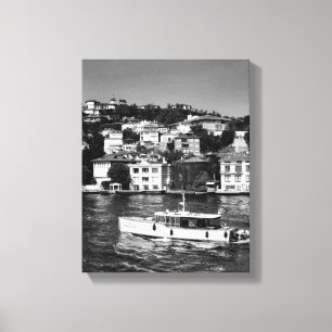 Summer vibe in Bosphorus in Istanbul Canvas Print