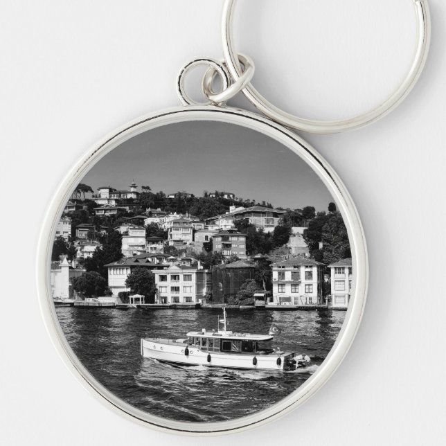 Summer  vibe in Bosphorus in Istanbul Key Ring (Front)