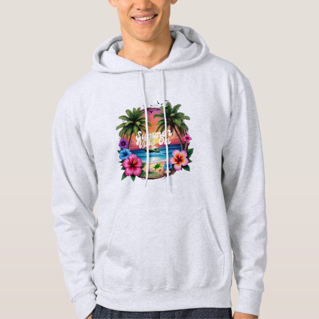 Summer Vibe On 🌴 Hoodie (Front)