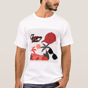 Summer Vibe White Men's Short-Sleeve T-shirt