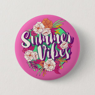 Summer Vibes 6 Cm Round Badge