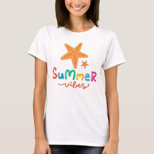 Summer Vibes And Starfish Women's T-Shirt