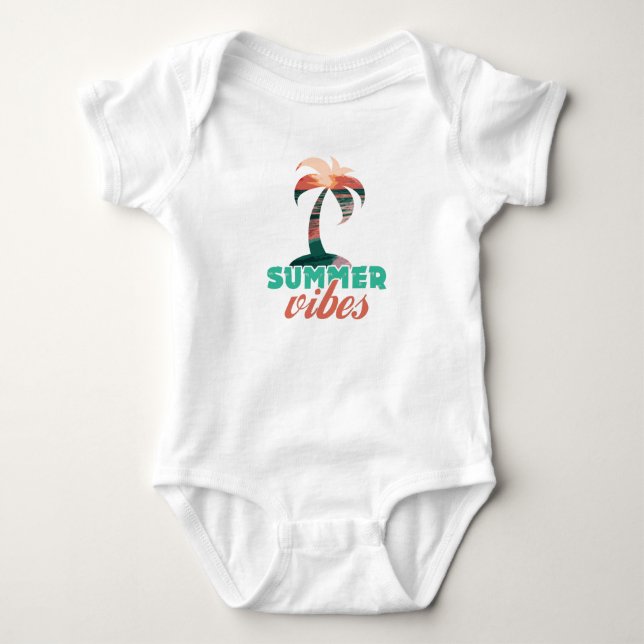 Summer Vibes Baby Bodysuit (Front)
