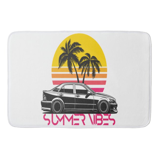 Summer vibes bath mat (Front)