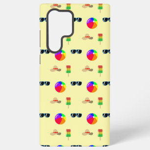 Summer Vibes Beach Ball Sunglasses Sun Hat Ice Pop Samsung Galaxy Case