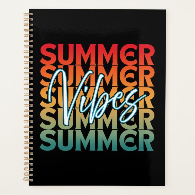 SUMMER VIBES BEACH FAMILY VACATION  PLANNER (Front)