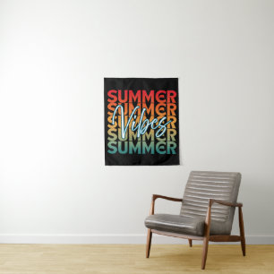 SUMMER VIBES BEACH FAMILY VACATION TAPESTRY