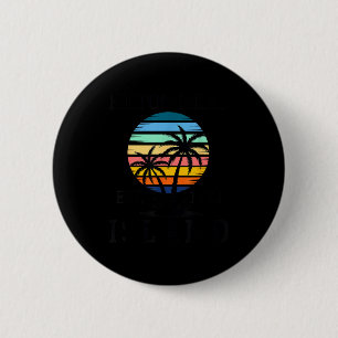 Summer vibes beach sunset south carolina hilton 6 cm round badge