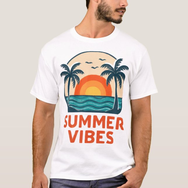 SUMMER VIBES BEACH T-SHIRTS (Front)
