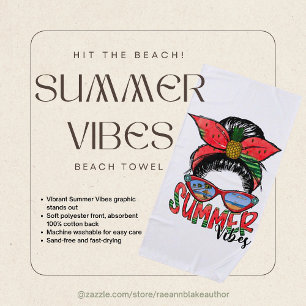 Summer Vibes Beach Towel