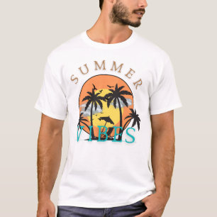 Summer vibes beach tshirt