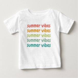 Summer Vibes Beach Vacation Retro Summer Baby T-Shirt