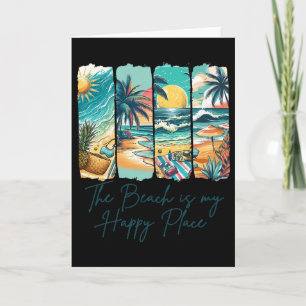 Summer Vibes Beach Vacation The Beach Is My Happy Card