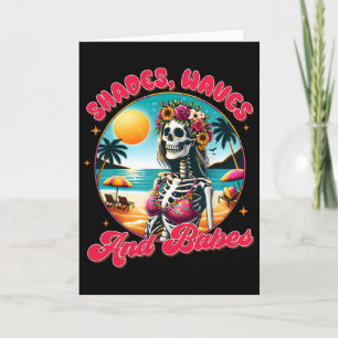 Summer Vibes Beach Vacay Summertime Shades Waves A Card