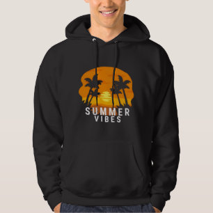 Summer Vibes Beach Waves Typography T-Shirt Hoodie
