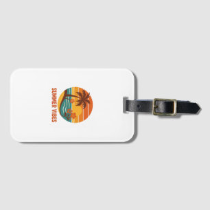 Summer Vibes – Bright, Tropical, and Fun Design Luggage Tag