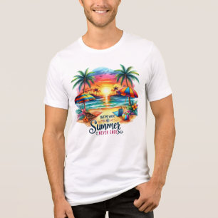 Summer Vibes Brushstroke Beach Sunset-34626 Tri-Blend Shirt