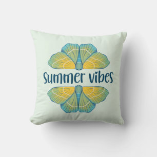 Summer Vibes Butterfly Cushion