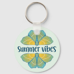 Summer Vibes Butterfly Key Ring