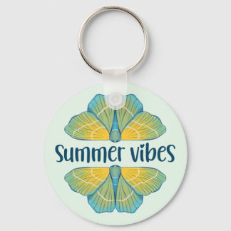 Summer Vibes Butterfly Key Ring