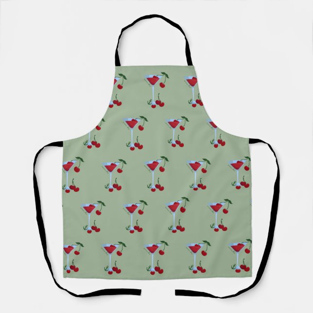  Summer Vibes Cherry Apron (Front)