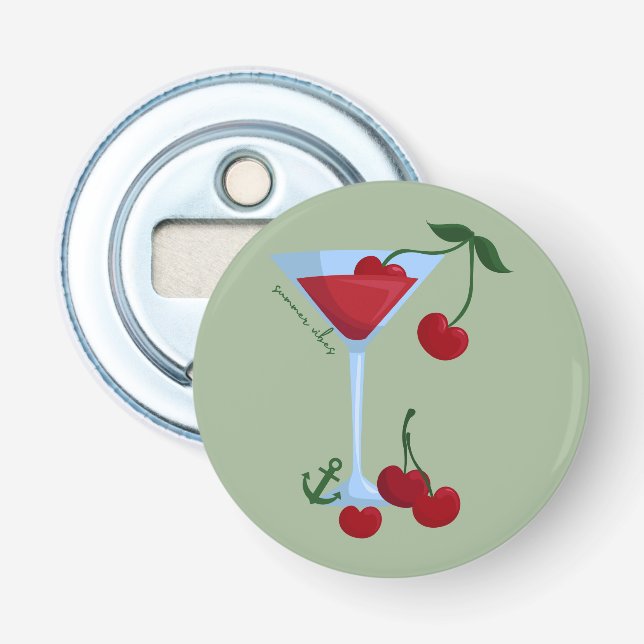 Summer Vibes Cherry Bottle Opener (Front)