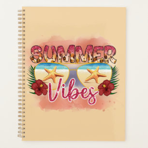 Summer Vibes   Coastal Beach Sunglasses Design Planner