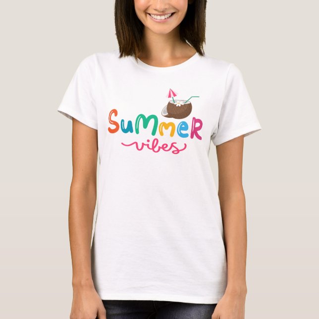 Summer Vibes Cocktail Women's T-Shirt (Front)