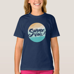 summer vibes colourful vintage beach T-Shirt