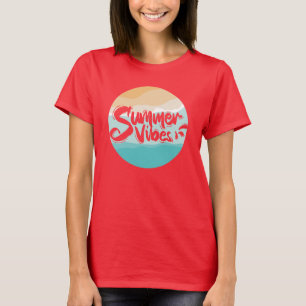 summer vibes colourful vintage beach T-Shirt