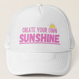 Summer Vibes Create Your Own Sunshine Trucker Hat