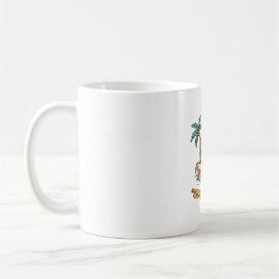 Summer Vibes Cute Highland Cow Beach Vacation Shir Coffee Mug
