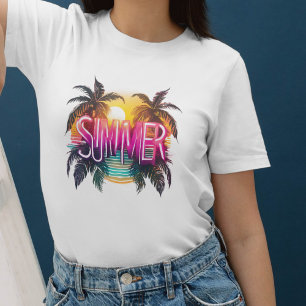 Summer Vibes design for beach fans T-Shirt