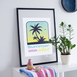 Summer vibes design. poster