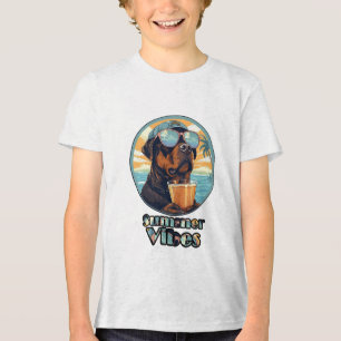 Summer Vibes Dog – Cool Beach Mood Tee (Edit)