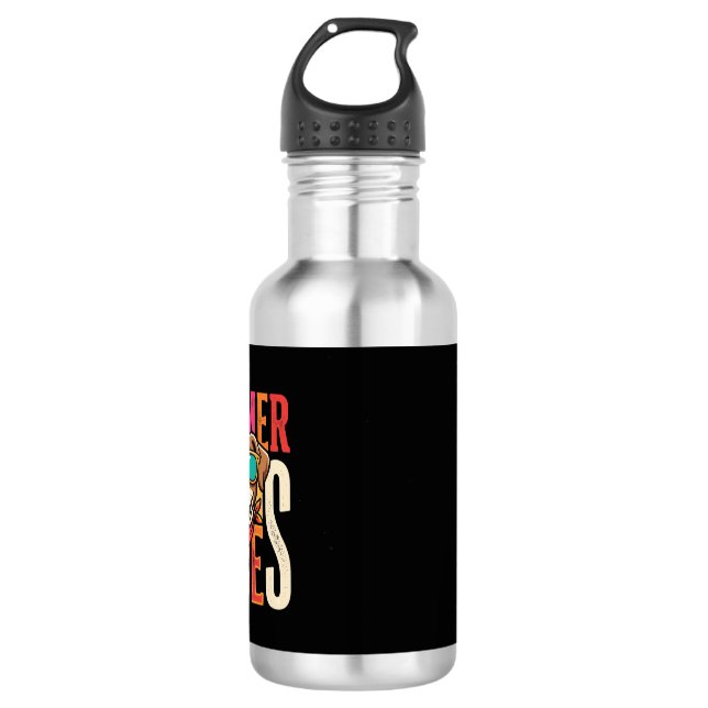 Summer Vibes Dog Sunglasses 532 Ml Water Bottle (Front)
